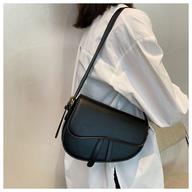 Skórzana torebka listonoszka na ramię dla kobiet w brązowym kolorze - Trend 2021 luksusowy projektant - Wianko - 11
