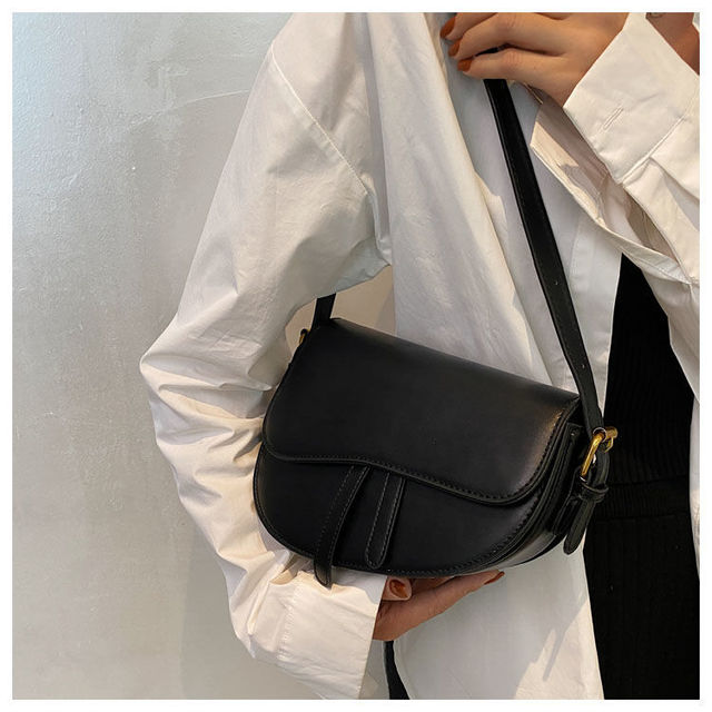 Skórzana torebka listonoszka na ramię dla kobiet w brązowym kolorze - Trend 2021 luksusowy projektant - Wianko - 13