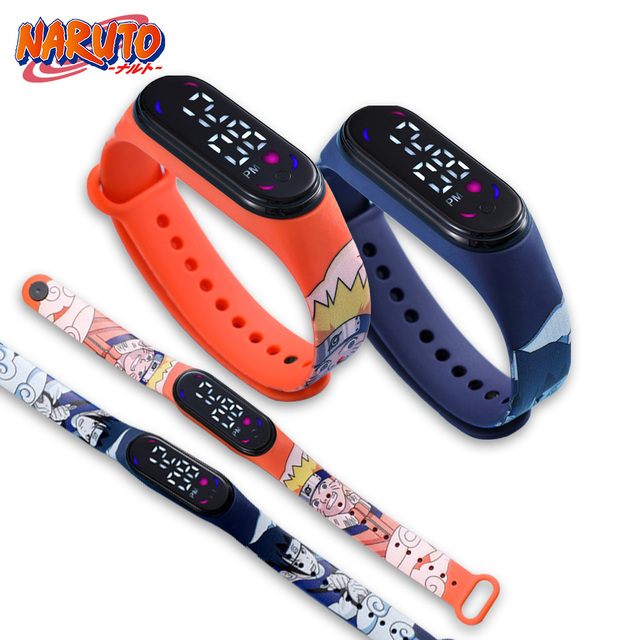 Cyfrowy zegarek Uchiha Sasuke - elektroniczna bransoletka LED - Wianko - 1