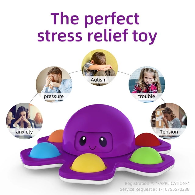 Interaktywna zabawka stresowa - Silikonowy Octopus z możliwością zmiany twarzy i dźwiękiem - Wianko - 1