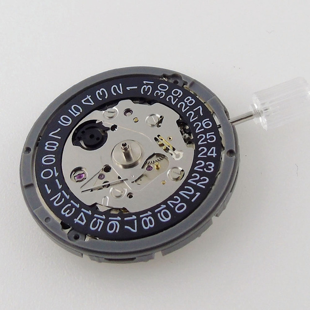 Mechanizm automatyczny do zegarka na rękę NH35A NH36A z 24 klejnotami, czarne data koło, 21600bph+ - Wianko - 6