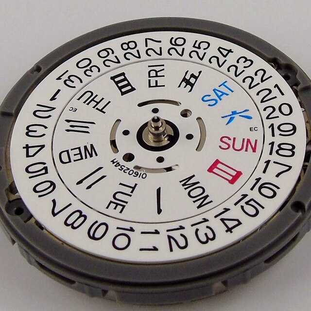 Mechanizm automatyczny do zegarka na rękę NH35A NH36A z 24 klejnotami, czarne data koło, 21600bph+ - Wianko - 24