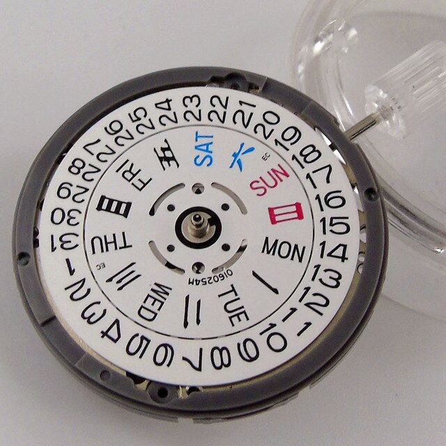 Mechanizm automatyczny do zegarka na rękę NH35A NH36A z 24 klejnotami, czarne data koło, 21600bph+ - Wianko - 22