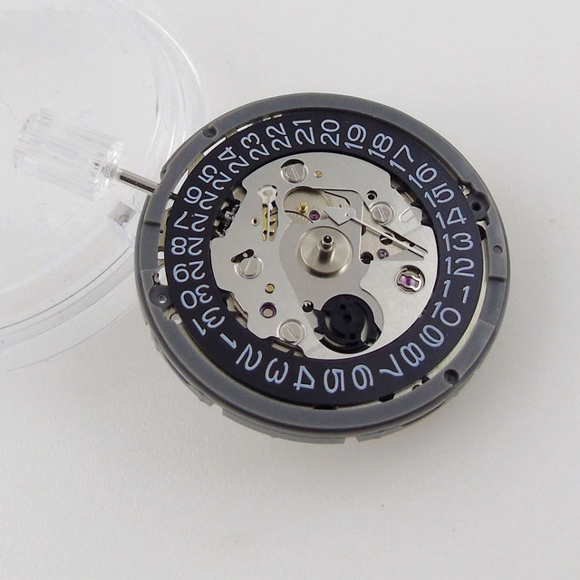Mechanizm automatyczny do zegarka na rękę NH35A NH36A z 24 klejnotami, czarne data koło, 21600bph+ - Wianko - 3