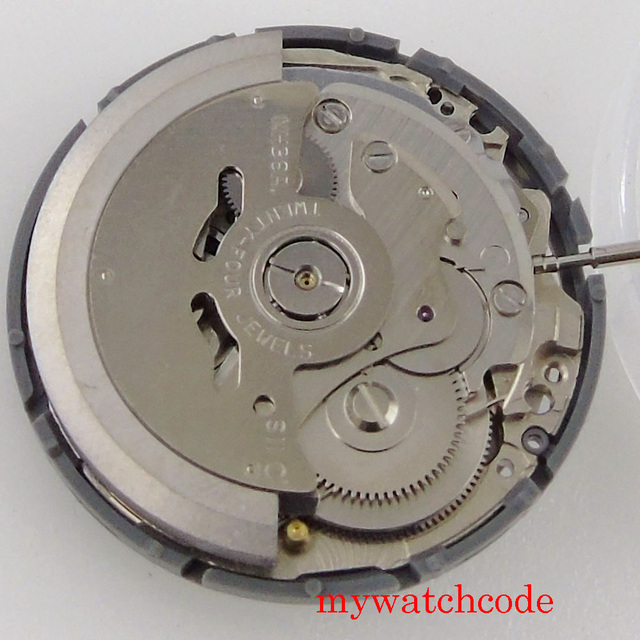 Mechanizm automatyczny do zegarka na rękę NH35A NH36A z 24 klejnotami, czarne data koło, 21600bph+ - Wianko - 17