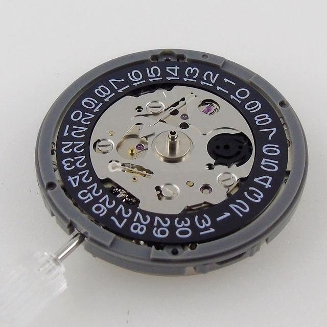 Mechanizm automatyczny do zegarka na rękę NH35A NH36A z 24 klejnotami, czarne data koło, 21600bph+ - Wianko - 2
