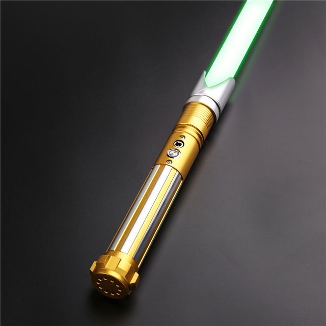 Metalowy Lightsaber CIELTAN z efektem RGB, ciężki uchwyt, dualistyczne ostrze, 6 zestawów Soundfonts, 12 rodzajów światła - zabawka, prezent - Wianko - 9