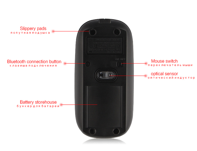 Mysz Bluetooth HUWEI dla tabletów Huawei MediaPad M5 M6 8.4 10.8 10 Pro - mysz bezprzewodowa z akumulatorem CMR-AL09 W09 SHT-W09 - Wianko - 8