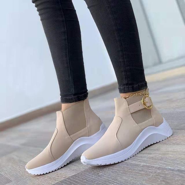 Buty damskie z gumową podeszwą - wygodne buty z odkrytymi palcami, piętą i dużymi rozmiarami na wysokiej platformie - Wianko - 5