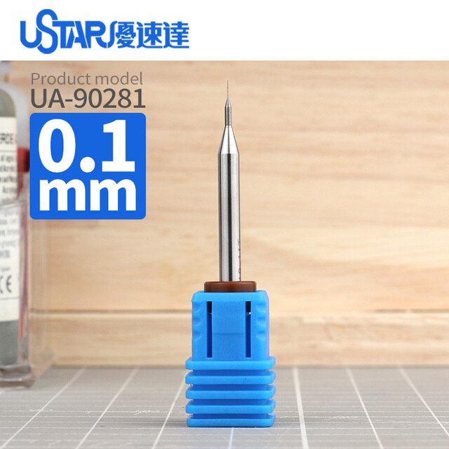 Model dłoni wiertarka Ustar UA90281-90290 ze stalą wolframową - wysoka precyzja, 0.1mm ~ 1.0mm wiertła - narzędzie DIY dla dorosłych - Wianko - 4