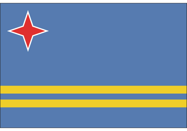 Flaga narodowa Aruby 90x150cm/60x90cm/15x21cm/30x45cm/3x5 stóp - Wianko - 3
