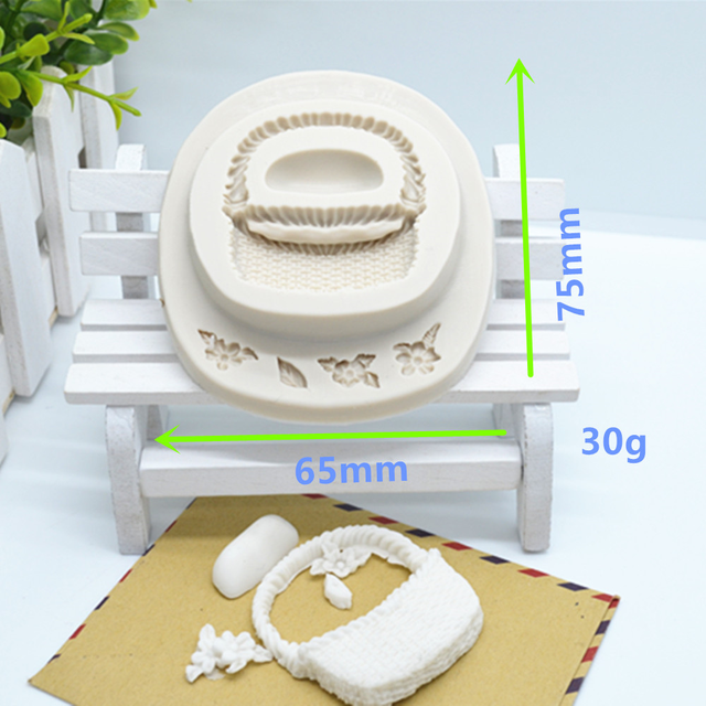 Forma do ciasta i narzędzia do pieczenia - Kosz na kwiaty, herbatniki, czekoladę i lukier - Silikonowe M1138 - Wianko - 4