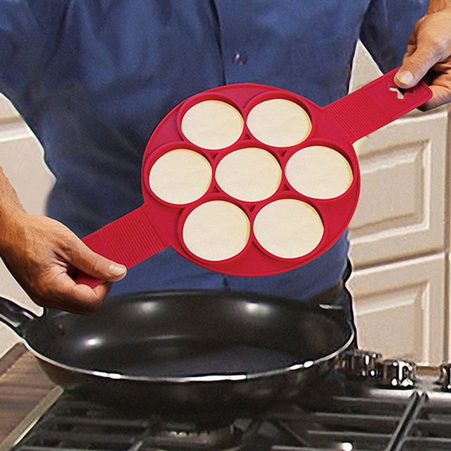 Pierścionek z jajkiem naleśnikarka Nonstick - okrągłe serce, forma do jajek i naleśników, kuchenna akcesoria do gotowania i pieczenia - Wianko - 5