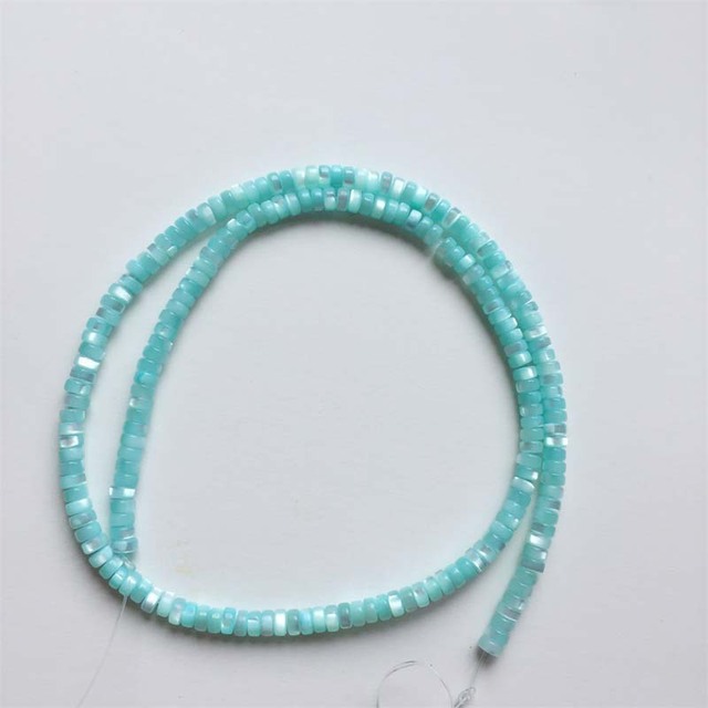 Koraliki Heishi z naturalnego kamienia - płaskie, barwione, okrągłe, małe gruszki z powłoką perły, idealne do tworzenia biżuterii DIY: naszyjniki, bransoletki, kolczyki - Wianko - 8