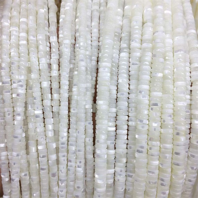Koraliki Heishi z naturalnego kamienia - płaskie, barwione, okrągłe, małe gruszki z powłoką perły, idealne do tworzenia biżuterii DIY: naszyjniki, bransoletki, kolczyki - Wianko - 9