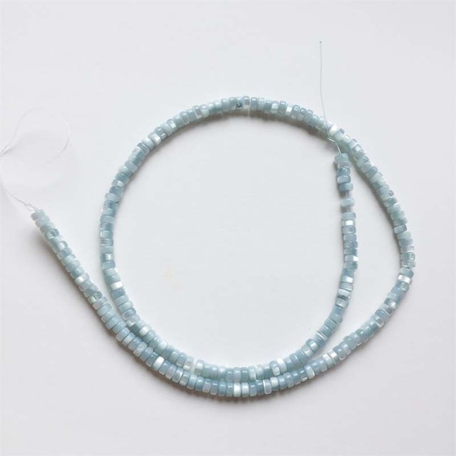 Koraliki Heishi z naturalnego kamienia - płaskie, barwione, okrągłe, małe gruszki z powłoką perły, idealne do tworzenia biżuterii DIY: naszyjniki, bransoletki, kolczyki - Wianko - 7