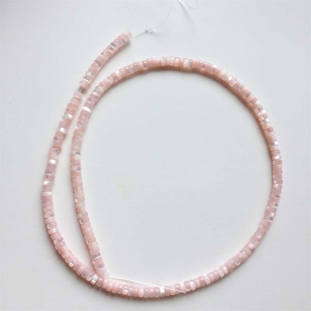 Koraliki Heishi z naturalnego kamienia - płaskie, barwione, okrągłe, małe gruszki z powłoką perły, idealne do tworzenia biżuterii DIY: naszyjniki, bransoletki, kolczyki - Wianko - 3