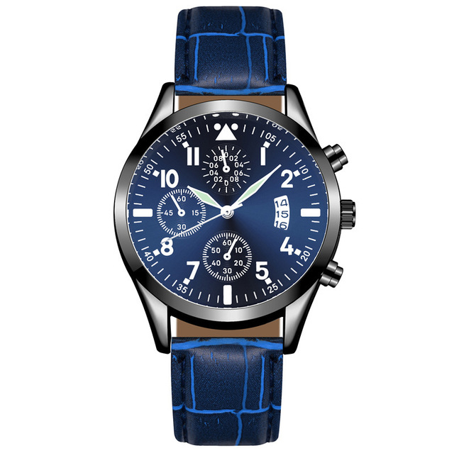 Zegarek męski z podświetleniem, datą i luksusowym skórzanym paskiem - Wianko - 11