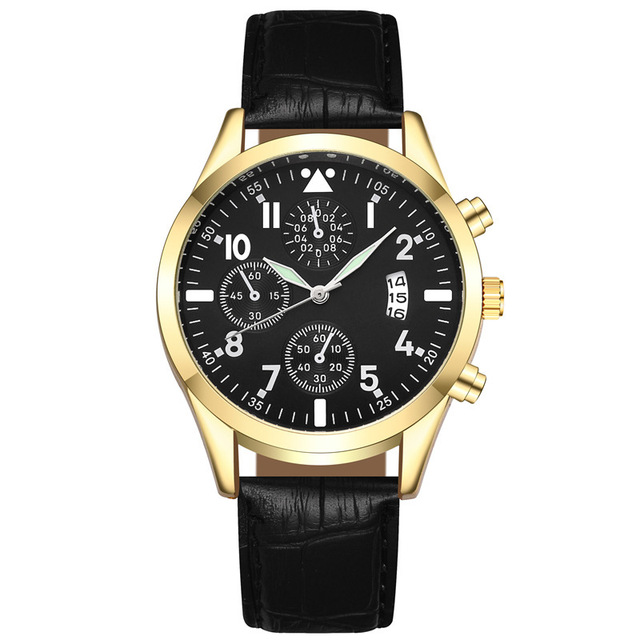 Zegarek męski z podświetleniem, datą i luksusowym skórzanym paskiem - Wianko - 12