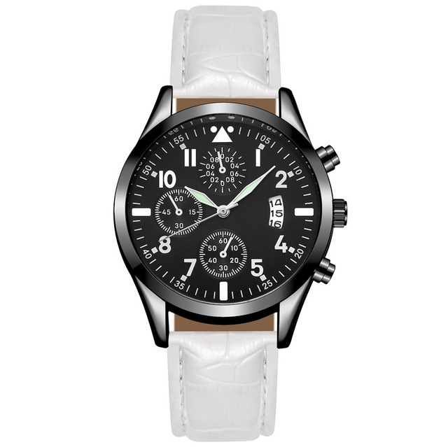 Zegarek męski z podświetleniem, datą i luksusowym skórzanym paskiem - Wianko - 10