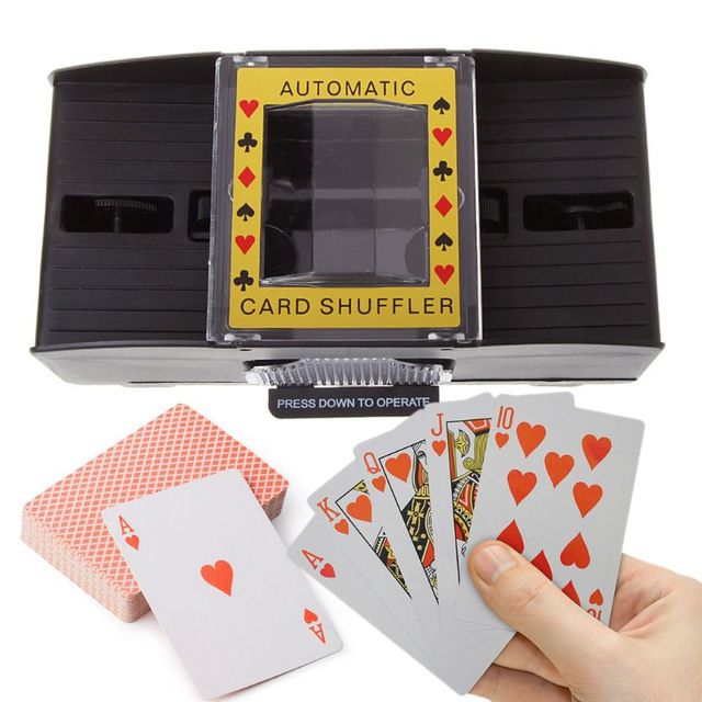 Automatyczny mieszalnik kart do gry Shuffle R66E na baterie - Wianko - 6