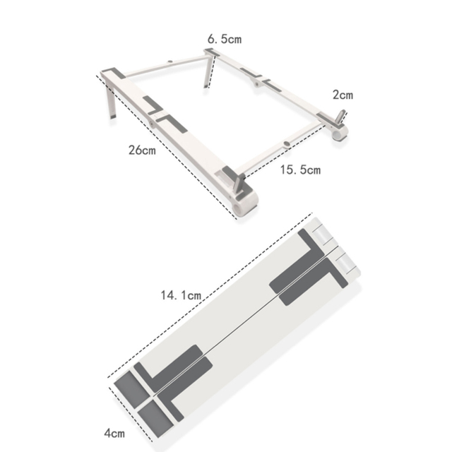 Stojak na tablet i notebook, składany, czarno-biały, 2021 - Wianko - 10