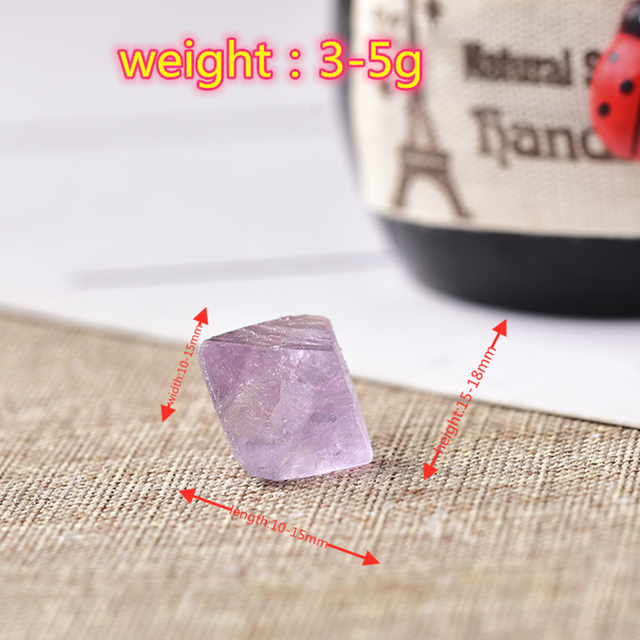 Naturalny kryształ fluorytu ośmiościenny - kamień uzdrowienia, energia Reiki, nowoczesne rzemiosło, do wystroju domu (prezent) - Wianko - 4