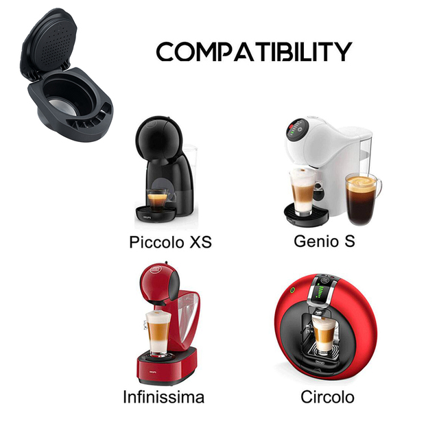 Uchwyt na kapsułki kawy Genio i Piccolo X Maker - wielokrotne napełnianie, adapter Dolce Gusto - Wianko - 1