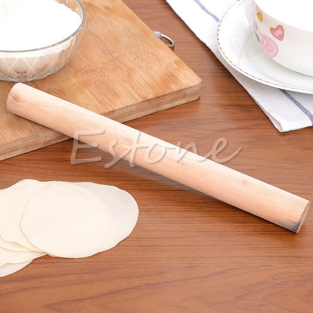 Drewniany wałek do dekoracji ciasta - Profesjonalne narzędzie do pieczenia, dobrej jakości - Wianko - 2