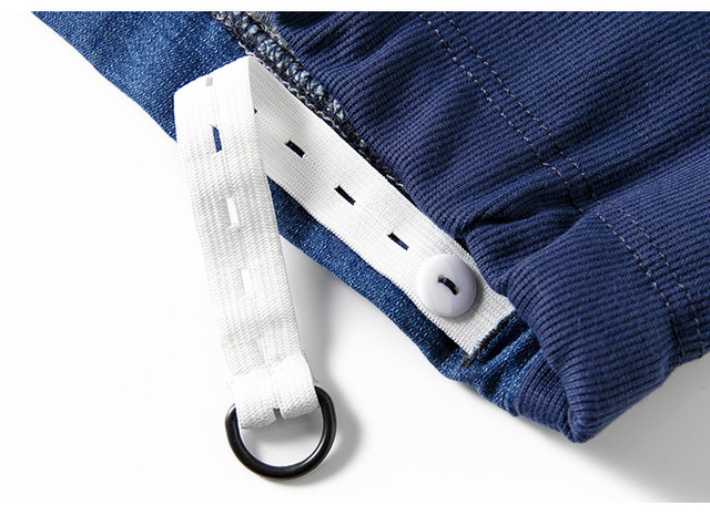 Dżinsy ciążowe Casual Denim długie spodnie jesienne dla kobiet w ciąży z elastycznym pasem brzuchowym - Wianko - 14