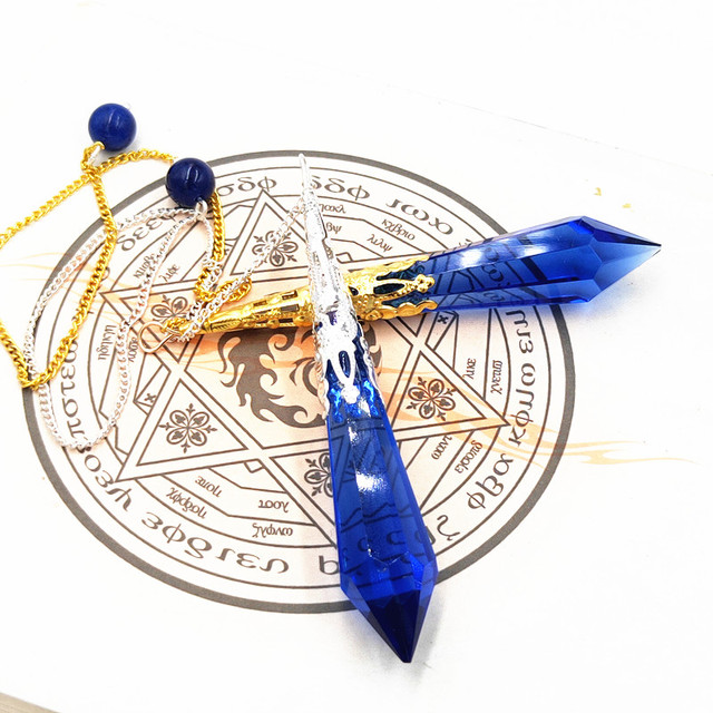 Wisiorek z wahadłem szklanym i dzwonkami Reiki - naturalne amulety uzdrawiające z kryształowym wisiorkiem do medytacji - Wianko - 9