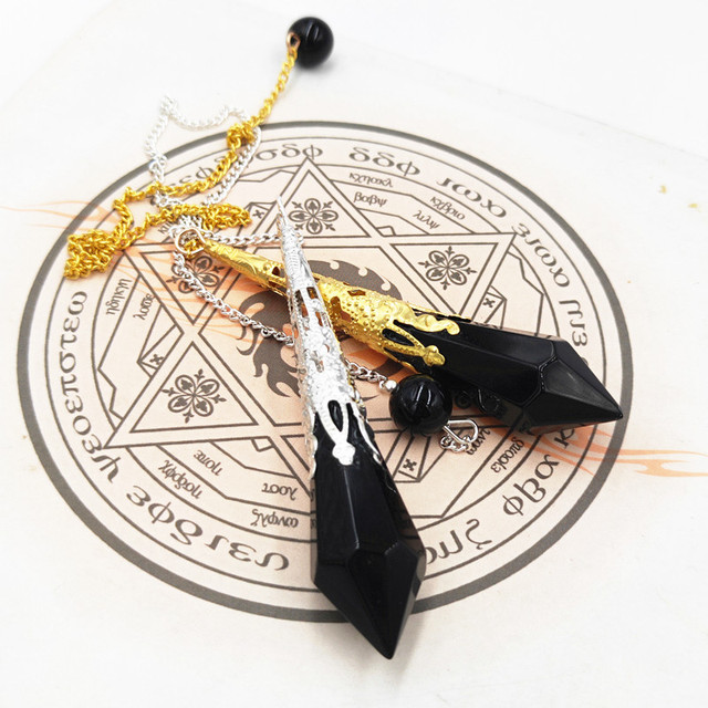 Wisiorek z wahadłem szklanym i dzwonkami Reiki - naturalne amulety uzdrawiające z kryształowym wisiorkiem do medytacji - Wianko - 10