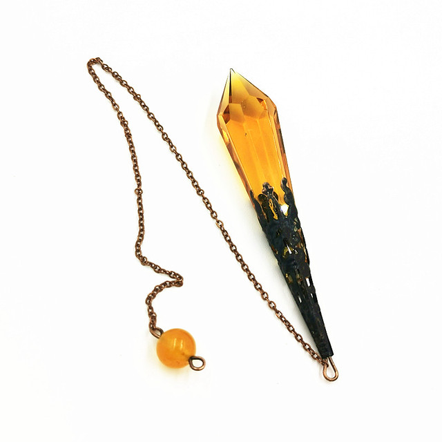 Wisiorek z wahadłem szklanym i dzwonkami Reiki - naturalne amulety uzdrawiające z kryształowym wisiorkiem do medytacji - Wianko - 28