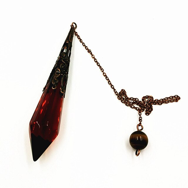 Wisiorek z wahadłem szklanym i dzwonkami Reiki - naturalne amulety uzdrawiające z kryształowym wisiorkiem do medytacji - Wianko - 23