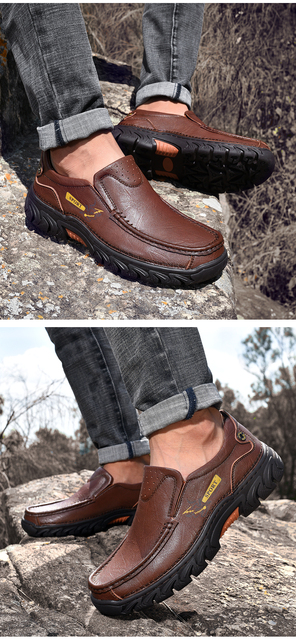 Męskie skórzane buty biznesowe low-cut 2021 - lekkie, oddychające - Wianko - 21