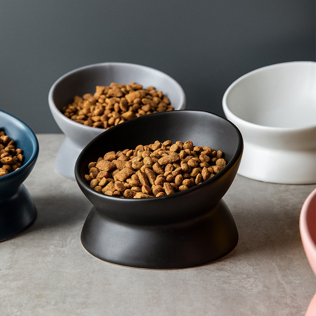 Ceramiczna miska dla psa z podwyższonym stanem dla ochrony szyi oraz karma dla kotów - Wianko - 7