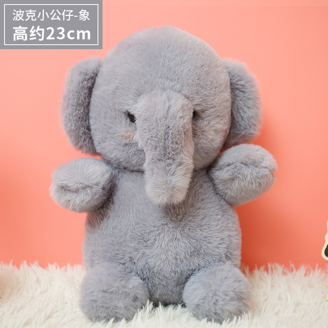 Pluszowy słoń Lamb - milutka pluszowa lalka dla dzieci, brązowy miś, prezent urodzinowy - Wianko - 20