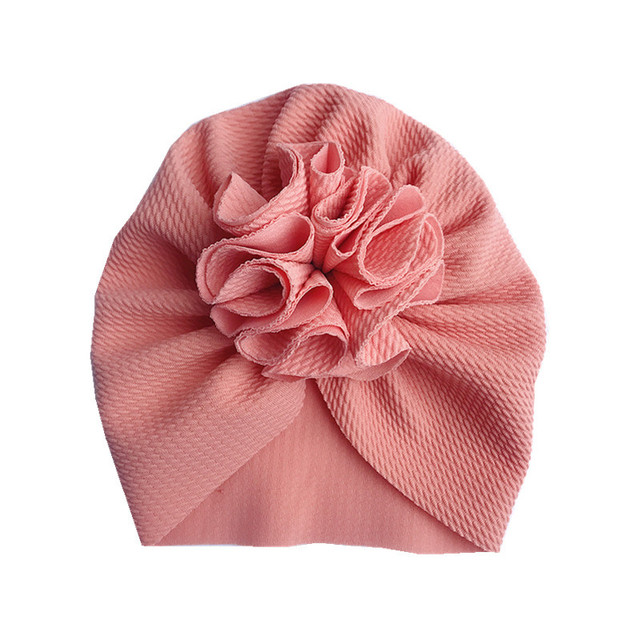 Miękki kapelusz dla niemowlęcia w kształcie turbanu z dużą kokardą - jednolity kolor, wiosna - Wianko - 12