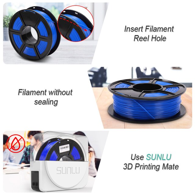 SUNLU PETG 3D Filament drukarki 1.75mm, wysoka przejrzystość, biały kolor, tolerancja +/-0.02mm - Wianko - 9