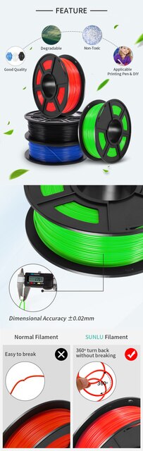 SUNLU PETG 3D Filament drukarki 1.75mm, wysoka przejrzystość, biały kolor, tolerancja +/-0.02mm - Wianko - 6
