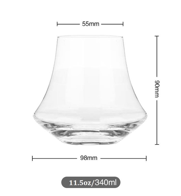 Kreatywny kryształowy whisky kubek lampka do wina - 2 sztuki w opakowaniu - Wianko - 3