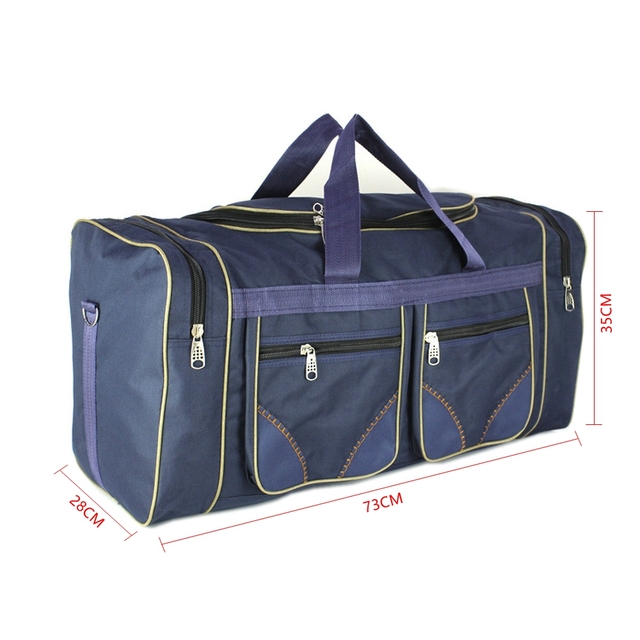 Duża wodoodporna torba podróżna o pojemności 80L z wytrzymałej tkaniny Oxford dla mężczyzn i kobiet - Wianko - 9