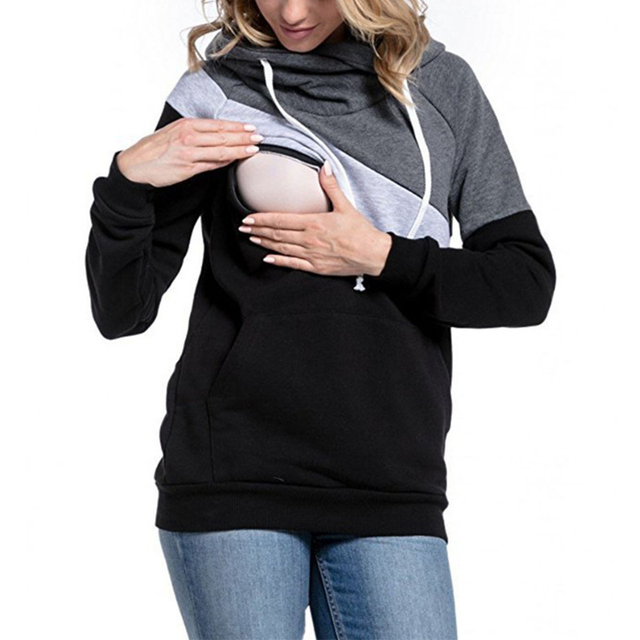 Bluza T-shirt ciążowa i do karmienia piersią dla mam - wielofunkcyjna i wygodna - Wianko - 8