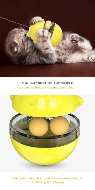 Interaktywne zabawki dla kotów z dozowaniem żywności i zwiększeniem inteligencji fizycznej - Wianko - 4
