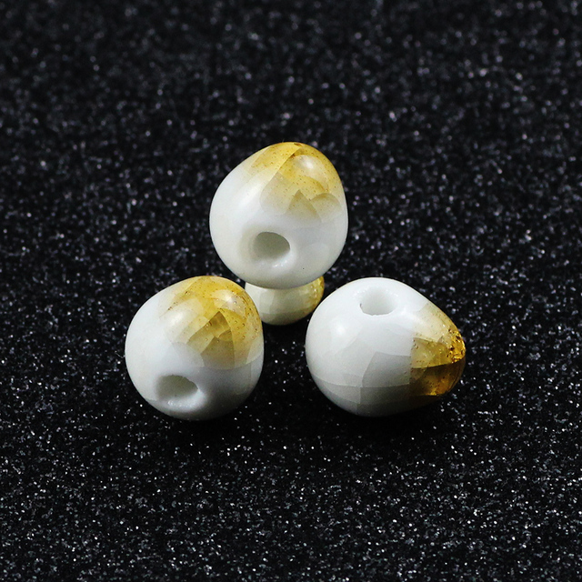 Koraliki ceramiczne w kształcie gruszki, BTFBES Ice Crack, 6-12 mm, chińska porcelana, luzem - Wianko - 27