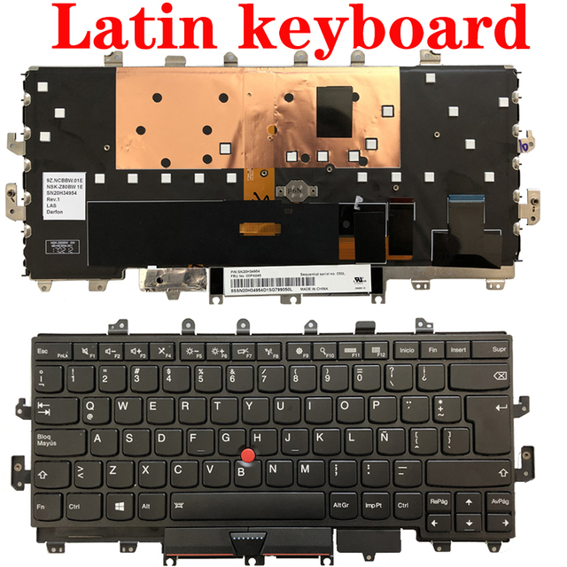 Zamienne klawiatury Lenovo Thinkpad X1 Yoga X1 1st 2016 - US/UK/Hiszpański SP/Łacińska LA/Niemiecki GR - Wianko - 4