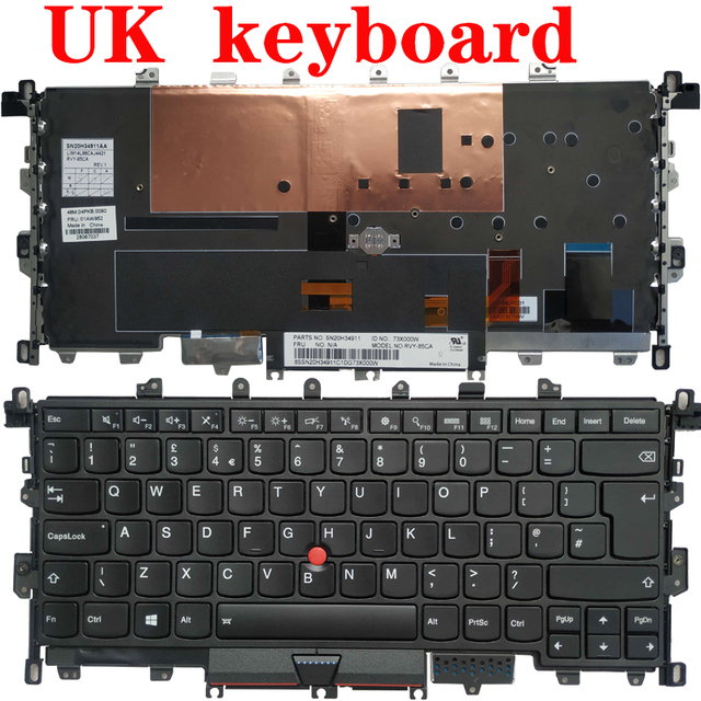Zamienne klawiatury Lenovo Thinkpad X1 Yoga X1 1st 2016 - US/UK/Hiszpański SP/Łacińska LA/Niemiecki GR - Wianko - 2