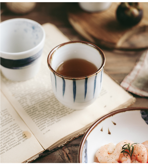 Kubek do herbaty stylu japońskiego 200 ml, ręcznie rysowany, ceramiczny - Wianko - 11