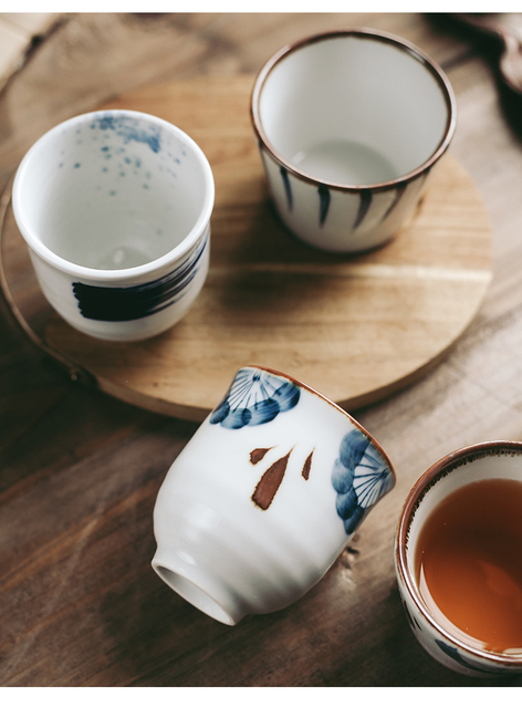 Kubek do herbaty stylu japońskiego 200 ml, ręcznie rysowany, ceramiczny - Wianko - 8