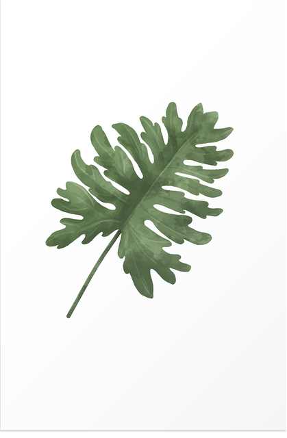 Nowoczesny plakat ozdobny z tropikalnymi roślinami dla salonu w stylu skandynawskim - Wianko - 9